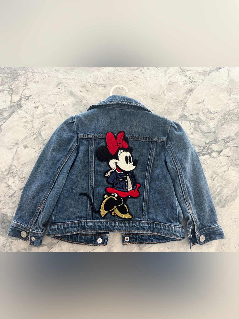 GAP Kids Classic Blue Denim Jacket Disney Minnie Mouse 4T